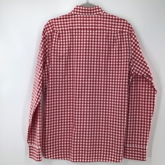 Bonobos Red White Checkered Button Up Longsleeve New With Out Tag Medium - Picture 2 of 4
